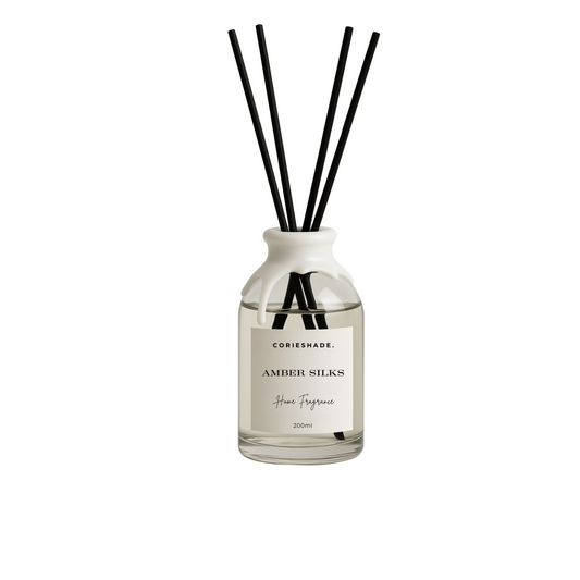 CORIESHADE. Amber Silks Reed Diffuser – 200ml